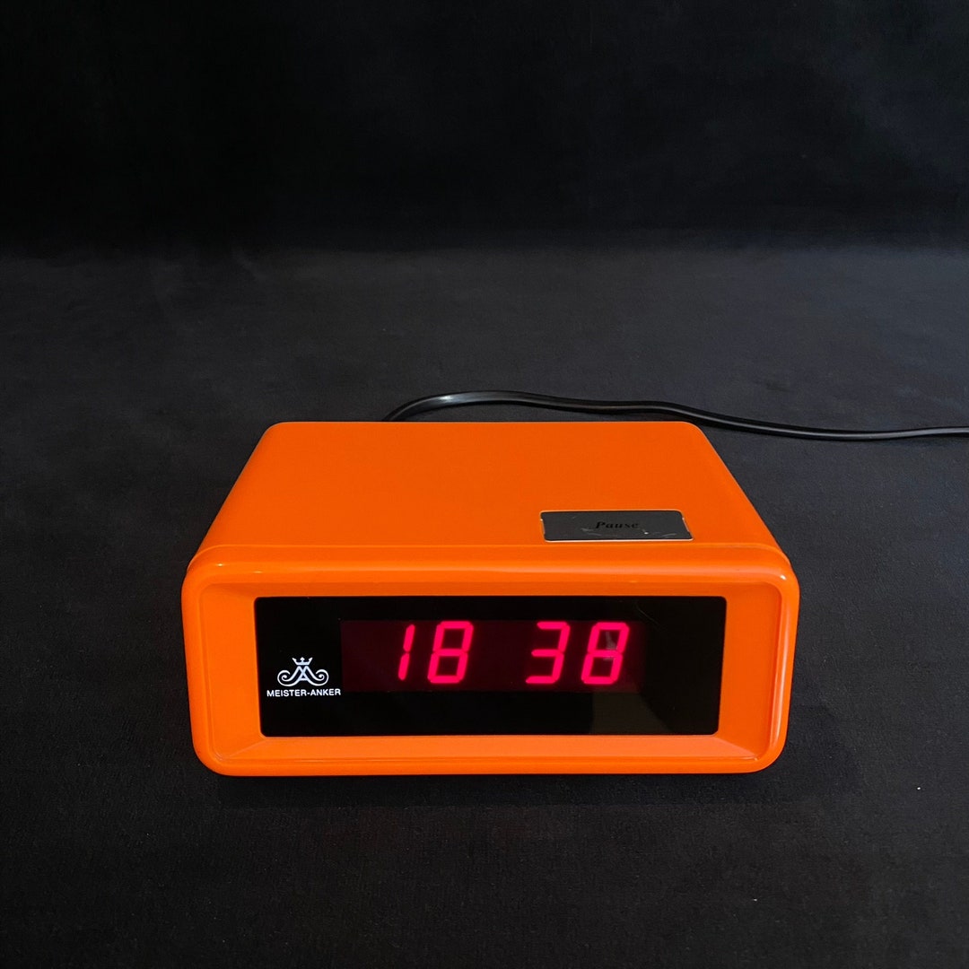 Vintage Meister Anker Digital Alarm Clock Made in Germany Etsy