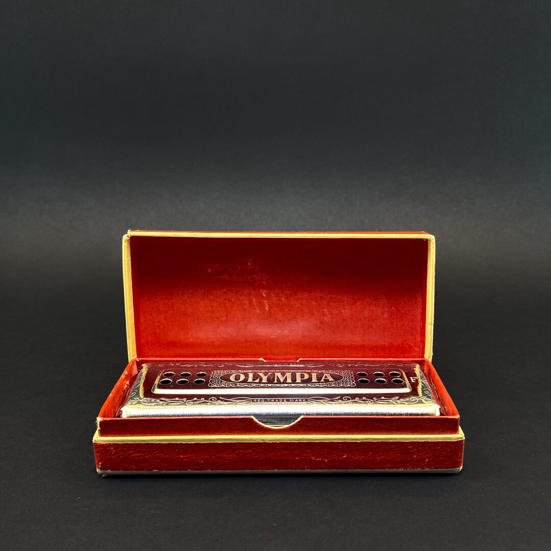 Antique Olympia Harmonica, Vintage High Quality Professional Harmonica