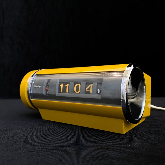 Vintage Space Age SANKYO Flip Clock Electronic Rolling Clock Etsy