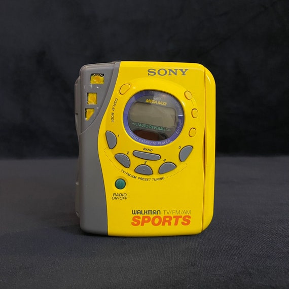Vintage Sony Walkman Sports Cassette Player Works Great, FM/AM Band Radio,  Rare and Collectible Model, Fully Working 