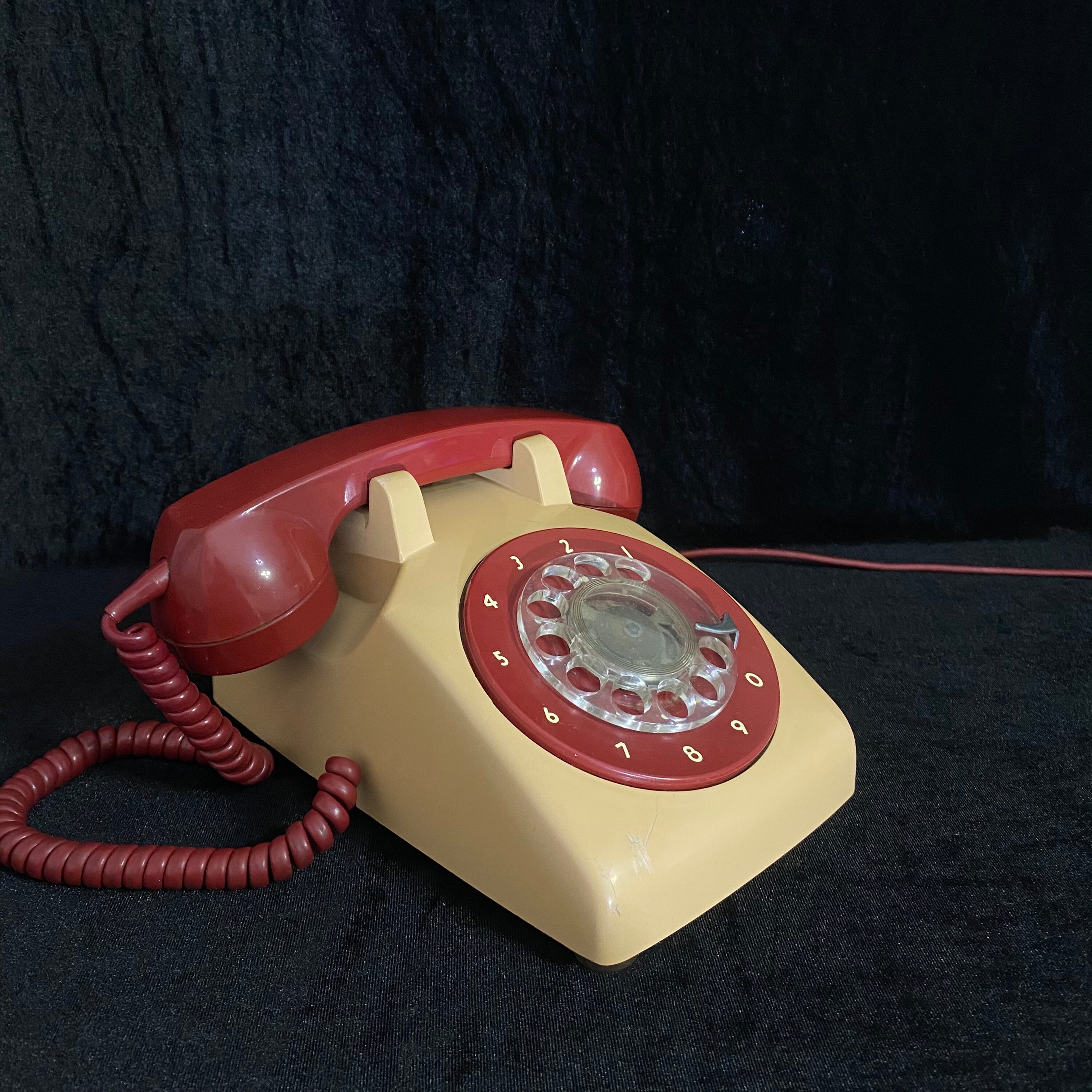 Vintage Rotary Telephone Nostalgic Phone Retro Phone 1970s Etsy