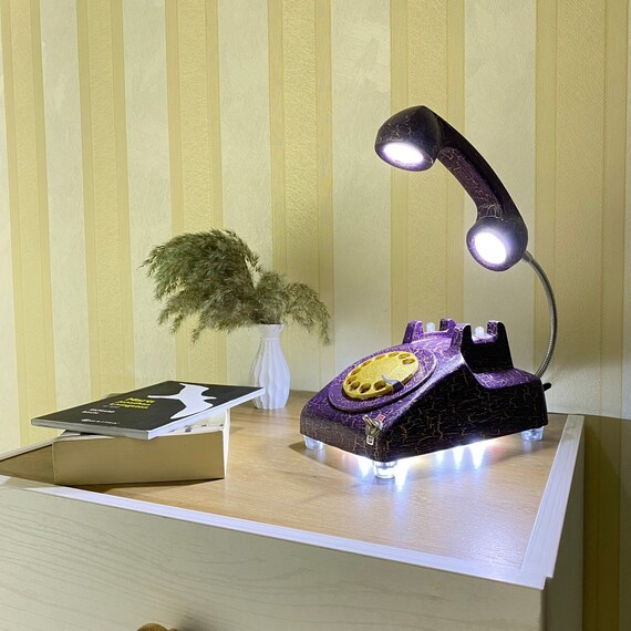 Vintage Phone Lamp Retro Lamp Phone Home Decor Desk Lamp Etsy