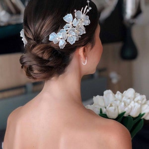 Glamour silver leaves bridal headpiece,bridal hair accessories,bridal hair clip,wedding accessories,bridal hair comb,shinning leaves