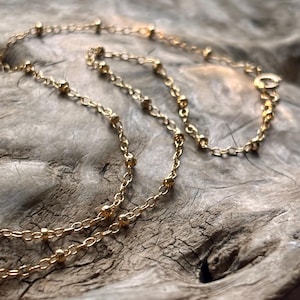 Satellite Chain, Choker Chain, Satelite Necklace, Layering Necklace,  Gold Filled, Minimalist Jewlery, Handmade Jewelry