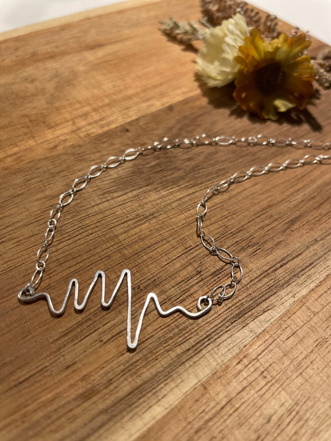 Lifeline Necklace , Unique Chain, Heart Chakra, Frequency Jewelry, Gift