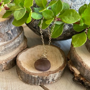 Chocolate Moonstone Necklace Teardrop Gemstone, Tiny Pendant, Moonstone Pendanr, Dainty Necklace, Minimalist, stocking Stuffer