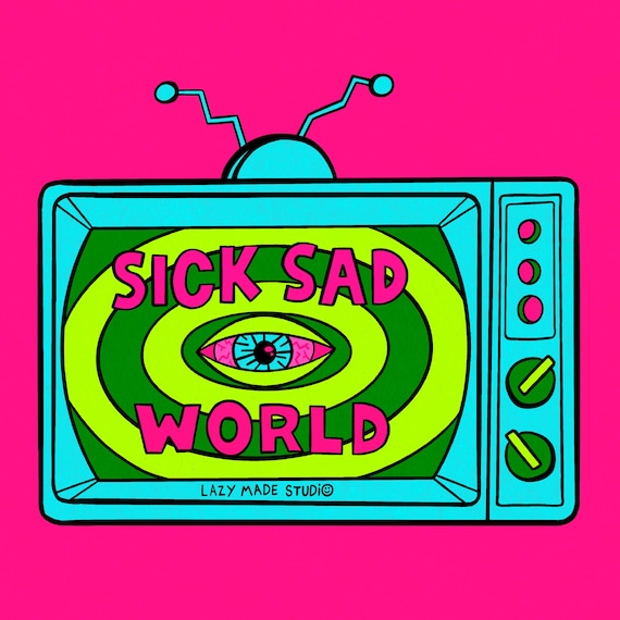 Sick Sad World 8 X 8 Square Art Print | Daria MTV  display picture 1