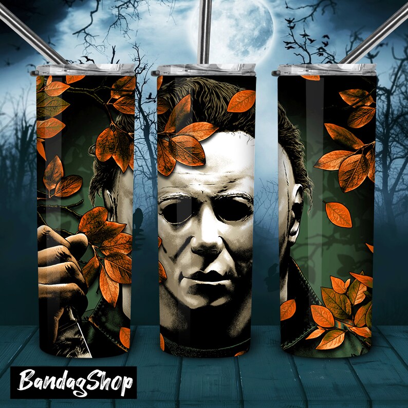Horror Movie 20oz Skinny Tumbler PNG Tumbler Wrap Etsy