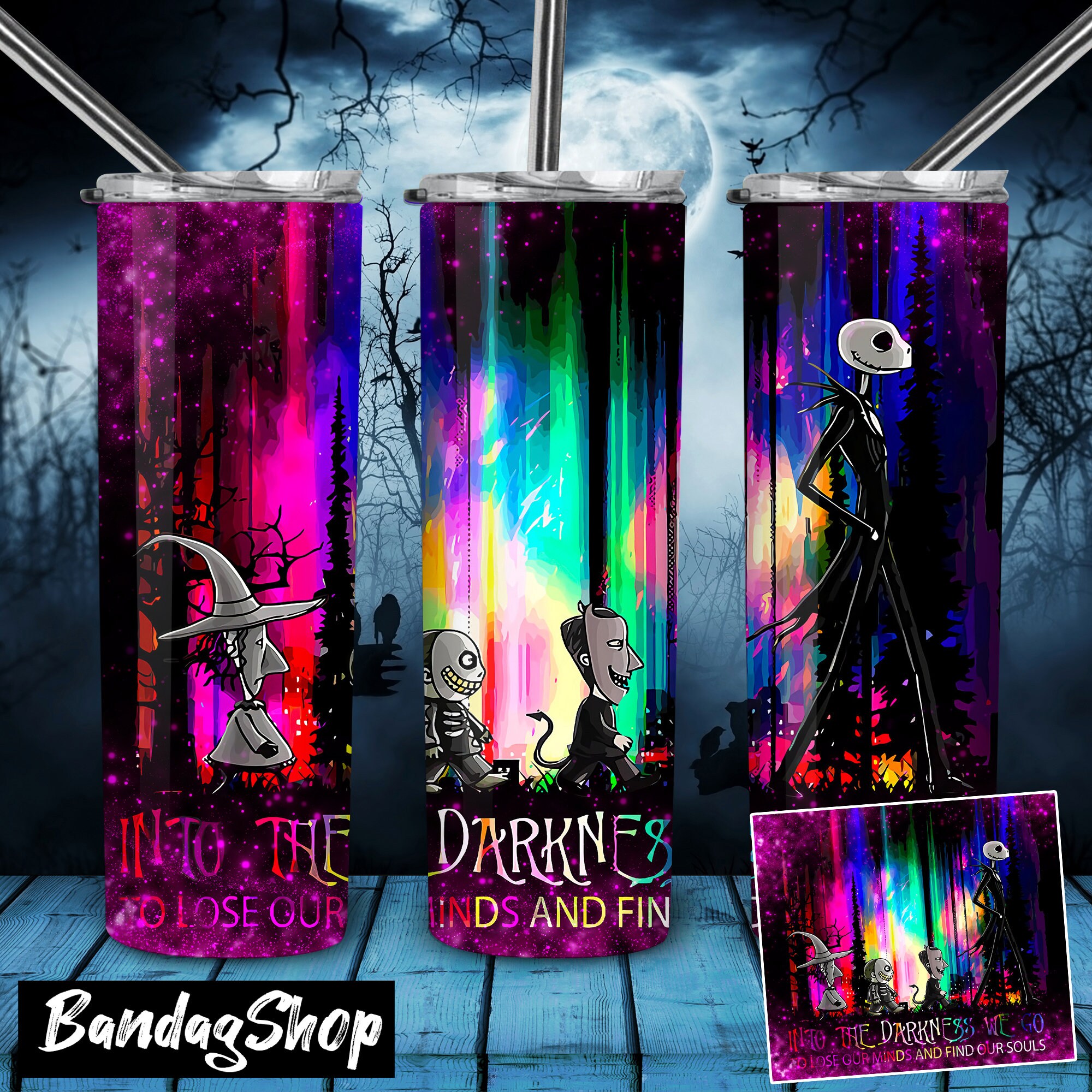 Jack Skellington Tumbler PNG - Sublimation PNG