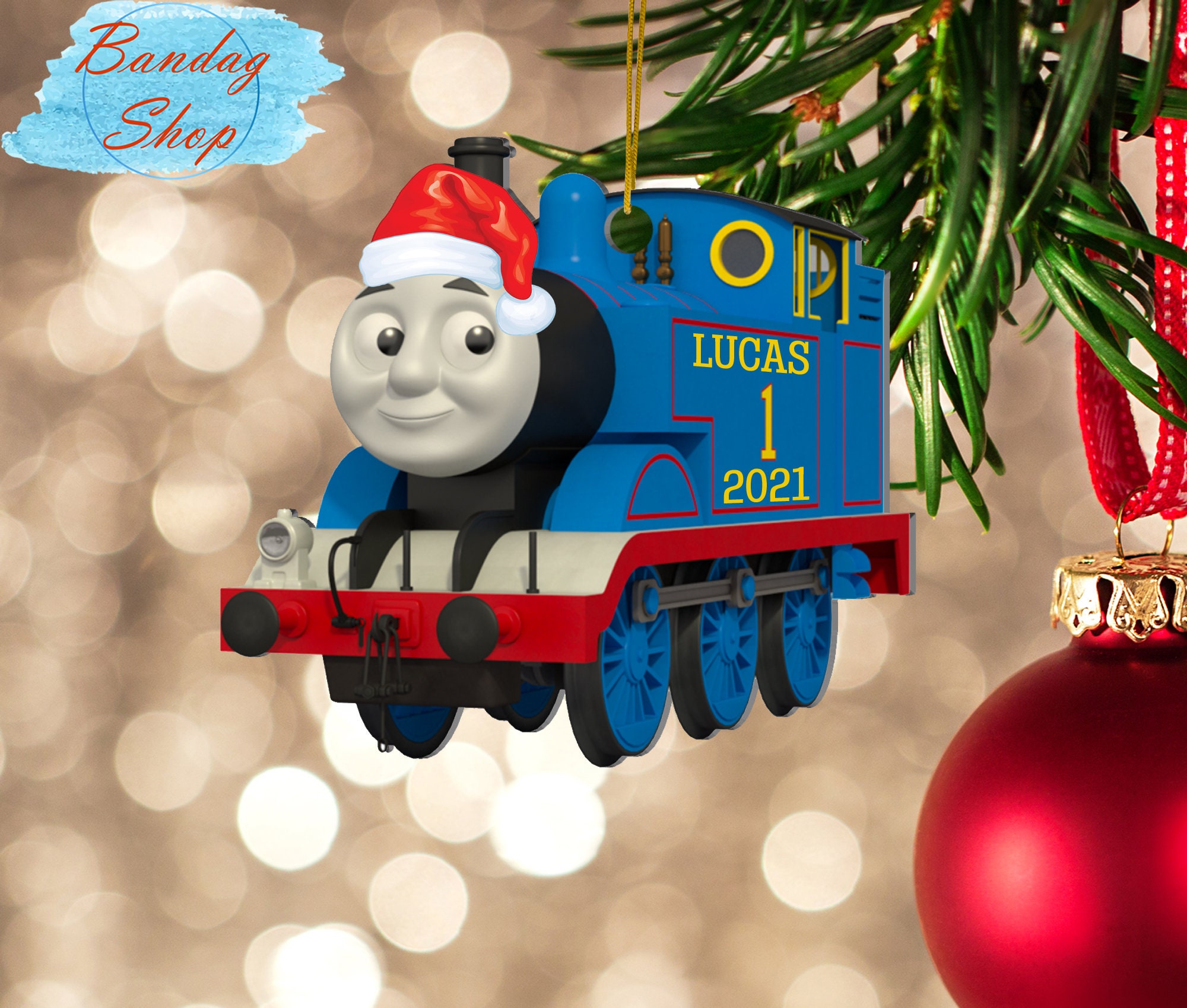 Thomas The Train Christmas Ornament 