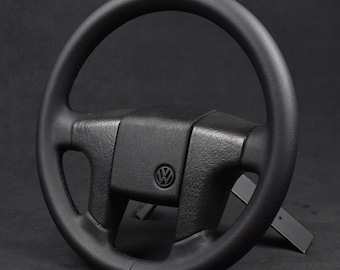 VW ステアリングホイール フェイクレザー レストア済み ゴルフ mk2 パサート mk3 ジェッタ GTI 191419091
