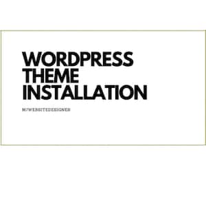 Wordpress Theme Installation Package
