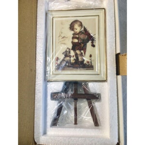 M.J. Hummel &quot;Not For You&quot; Miniature Porcelain Art Work on Easel~NEW In Box ~RARE