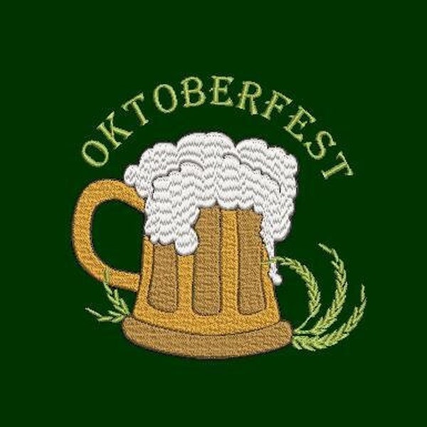 Oktoberfest Embroidery, Octoberfest design, German Volkfest, 3 sizes, embroidery files listed below