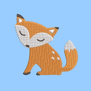 Fox embroidery, Woods creature embroidery, cottage core embroidery, Fall theme, 2 size, detailed instructions included, files listed below