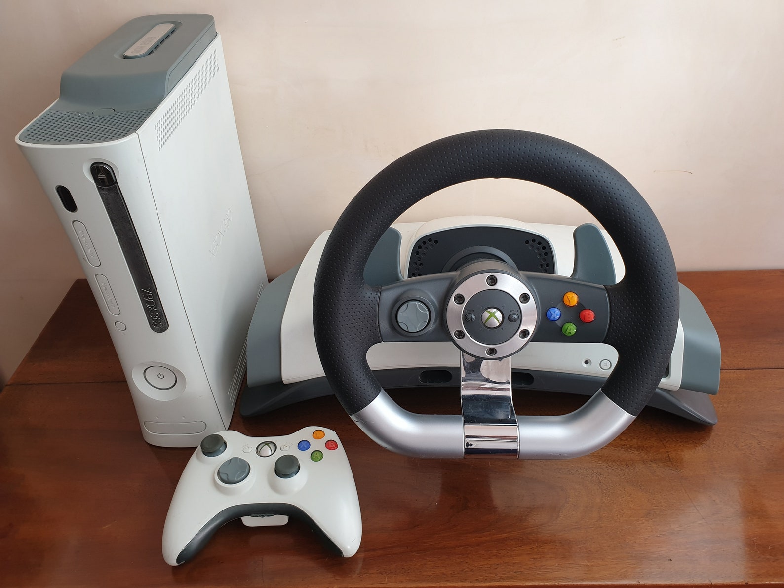 XBOX 360 Console Wheel Driving Setup Driving Games Bundle Etsy