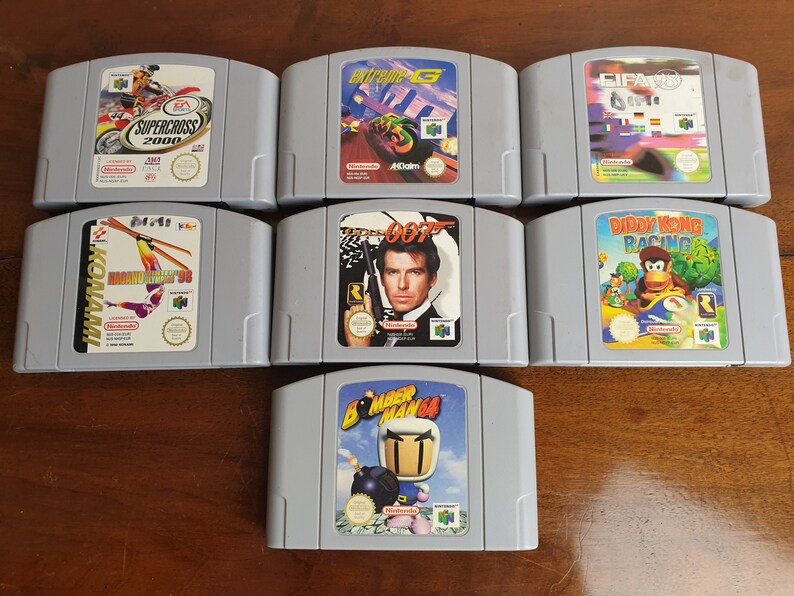 NINTENDO 64 PAL N64 Games Loose Cartridges Games 100 Etsy UK