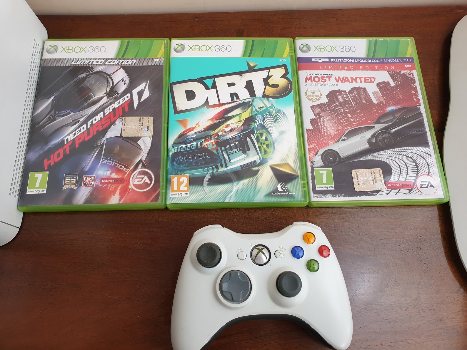 XBOX 360 Console Wheel Driving Setup Driving Games Bundle Etsy