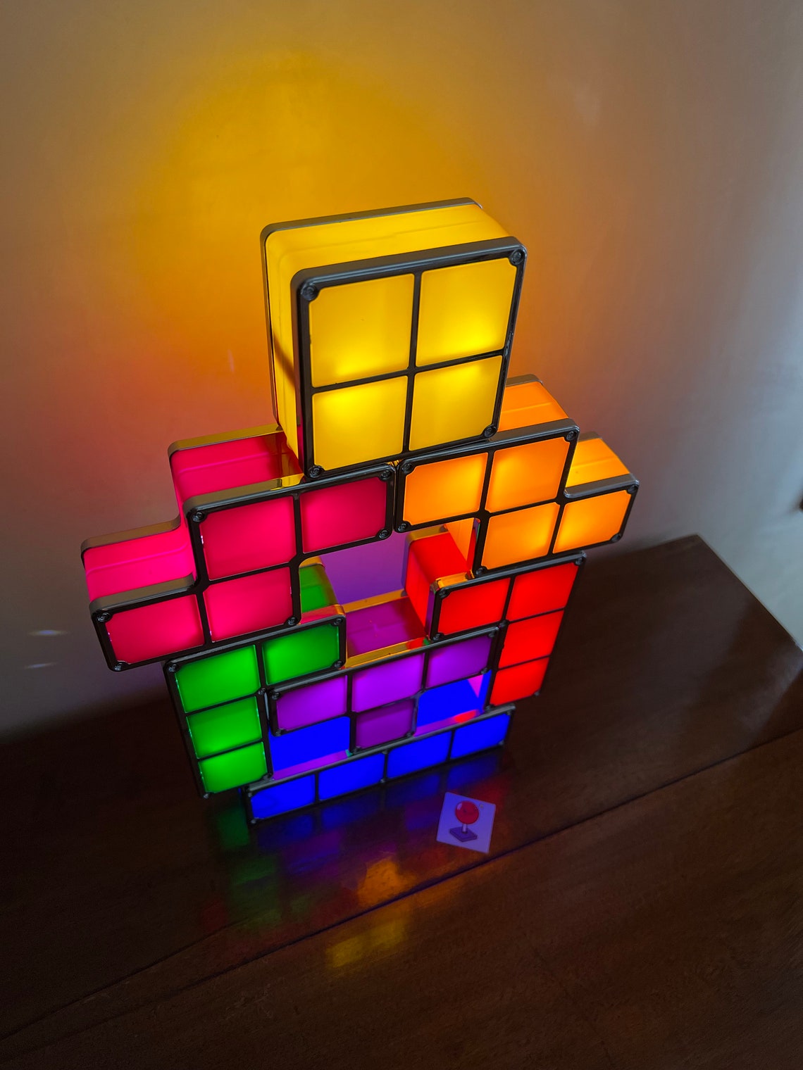 TETRIS LED LIGHT modular Cg Led Personalized Video Game Etsy