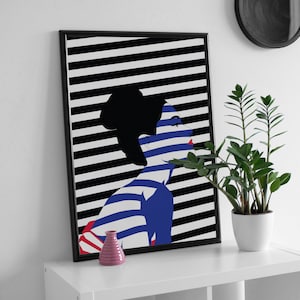 ABSTRACT WOMAN PORTRAIT, modern woman print, feminist print, woman portrait print, woman portrait art, women wall art, abstract woman art