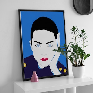 ABSTRACT WOMAN PORTRAIT, modern woman print, woman face poster, woman portrait print, woman portrait art, women wall art, abstract woman art