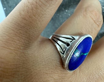 アクセサリー vintage lapis lazuli silver925 ring Amazon.com: Lapis Lazuli Ring, 925 Sterling Silver Plated