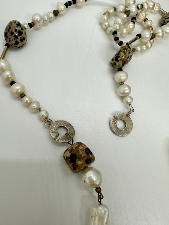 Pearl necklace real pearl necklace vintage real s… - image 6