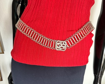 Nomad jewelry real silver 925 belt hip belt vintage tribal Morocco? belt tribal costum stainless steel retro old unique piece rabbit long