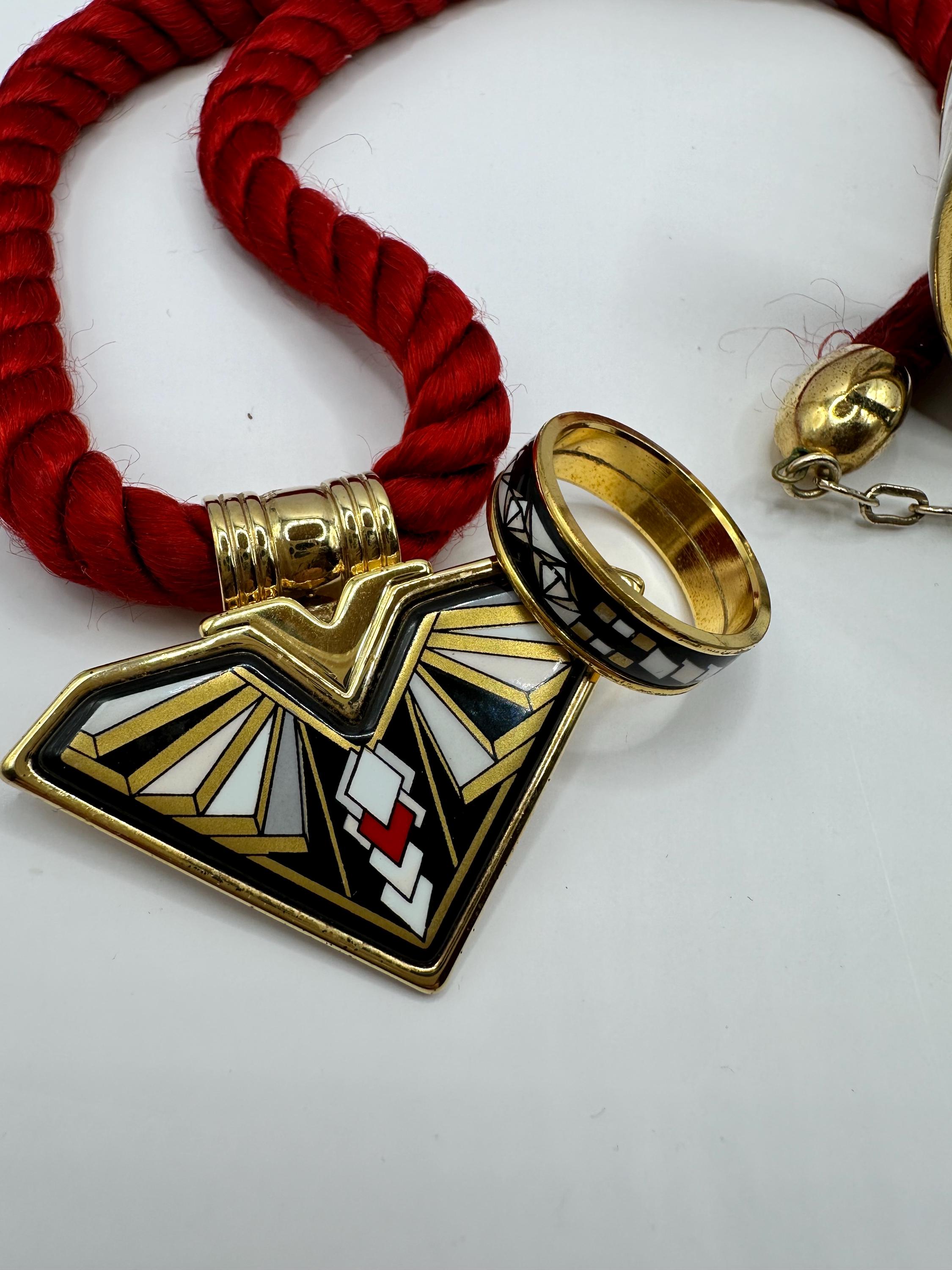 MICHAELA FREY TEAM ネックレス Michaela Frey Wien MFT Greco-Roman Lion Enamel Necklace