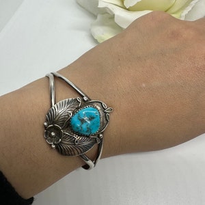 アクセサリー Indian Jewelry Silver Turquoise Bangle Bangle Indian Jewelry Silver Turquoise Feathers Silversmith