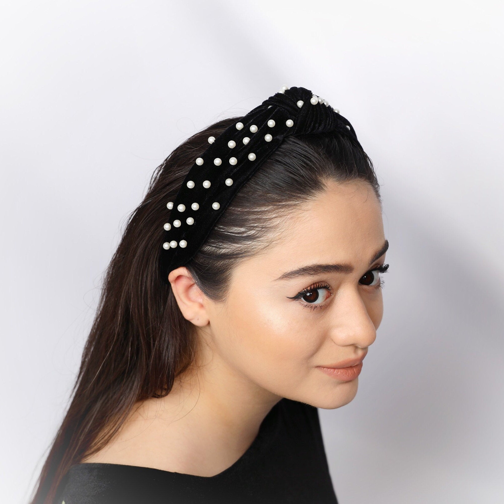 Headband Pearl Headband Accessories Hair Accessories Etsy