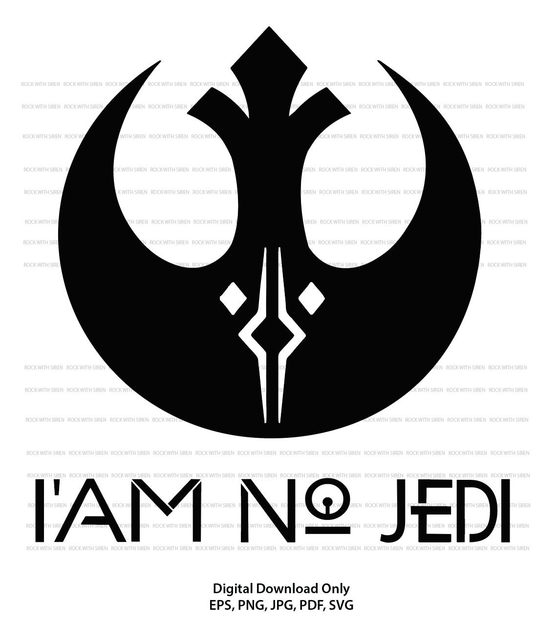 Ahsoka Tano i Am No Jedi With Markings Rebel Logo Etsy Singapore