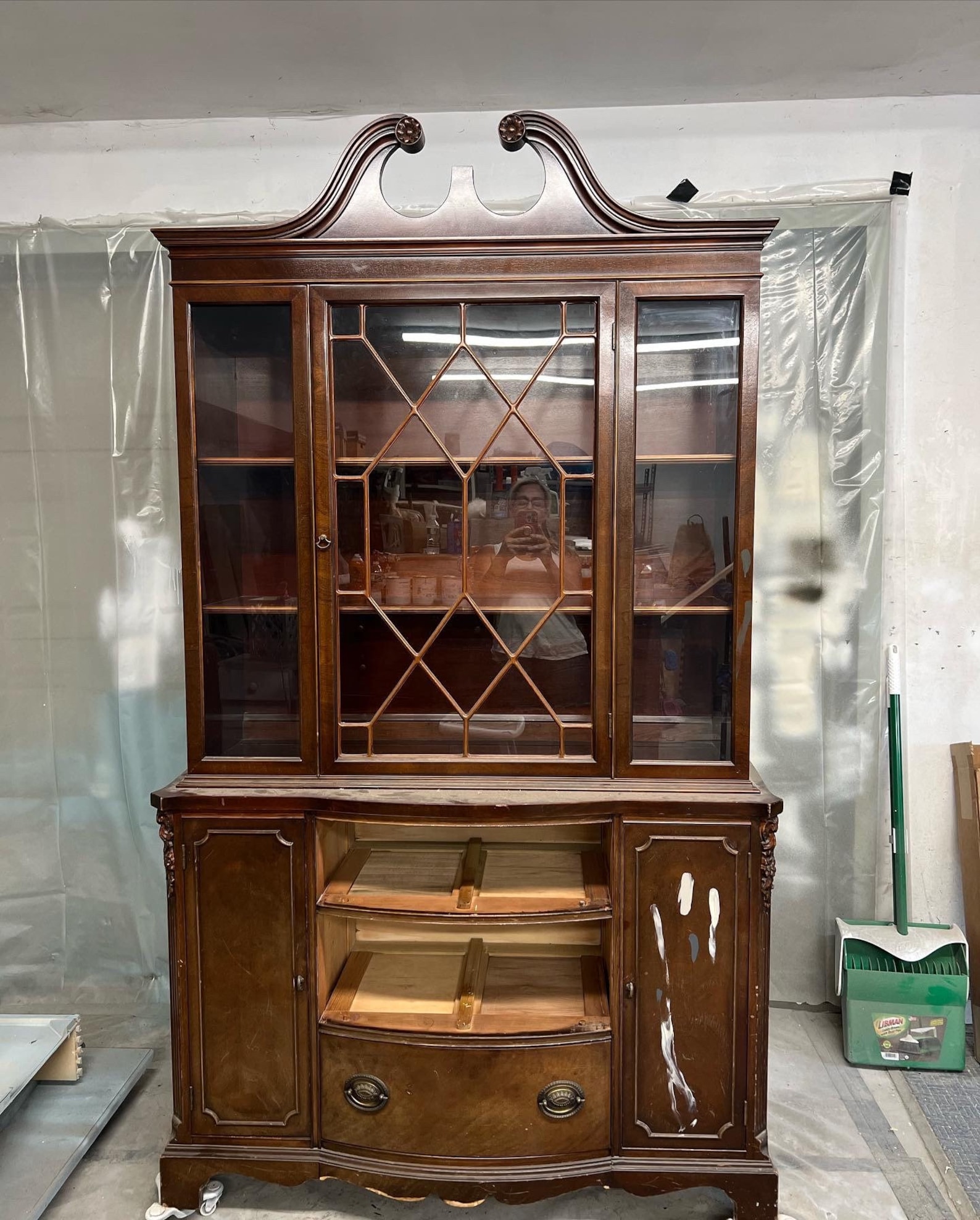 FREE SHIPPING, Vintage Hutch, China Cabinet, Antique Dining Room, - Etsy