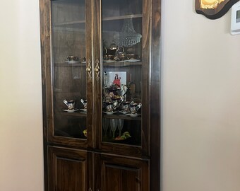 Corner Hutch, Hutch, Dining Cabinet, China Cabinet