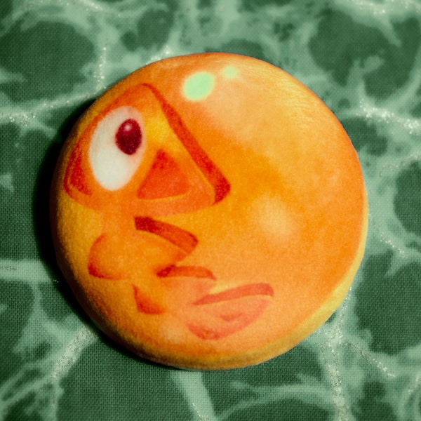 Salmon Run Egg || Minky Button or Magnet