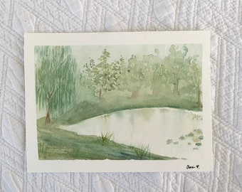 Watercolor Landscape Painting | French Landscape