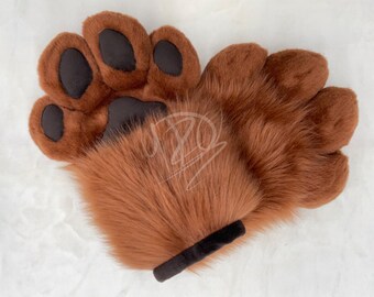 Rust Fursuit Puffy paws