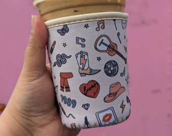 Taylor Swift Boho Iced Coffee Sleeve Koozie