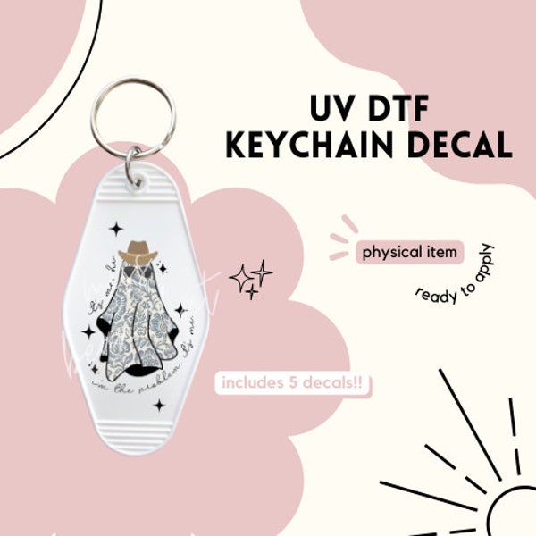 5 Hi, It's Me - UV DTF Decal - Motel Keychain UVDTF Decal