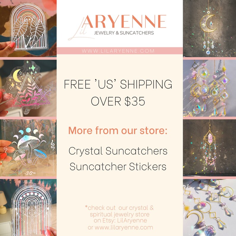 Sun Catchers for Windows Crystal Suncatcher Light Catcher Etsy UK
