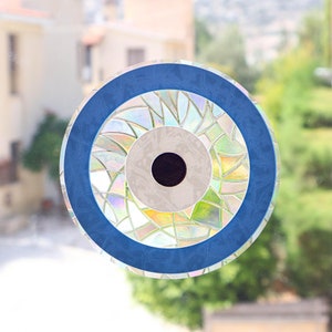 Evil Eye Suncatcher Sticker, Rainbow Window Film, Rainbow Sun Catchers, Prisms Suncatcher, Window Decor