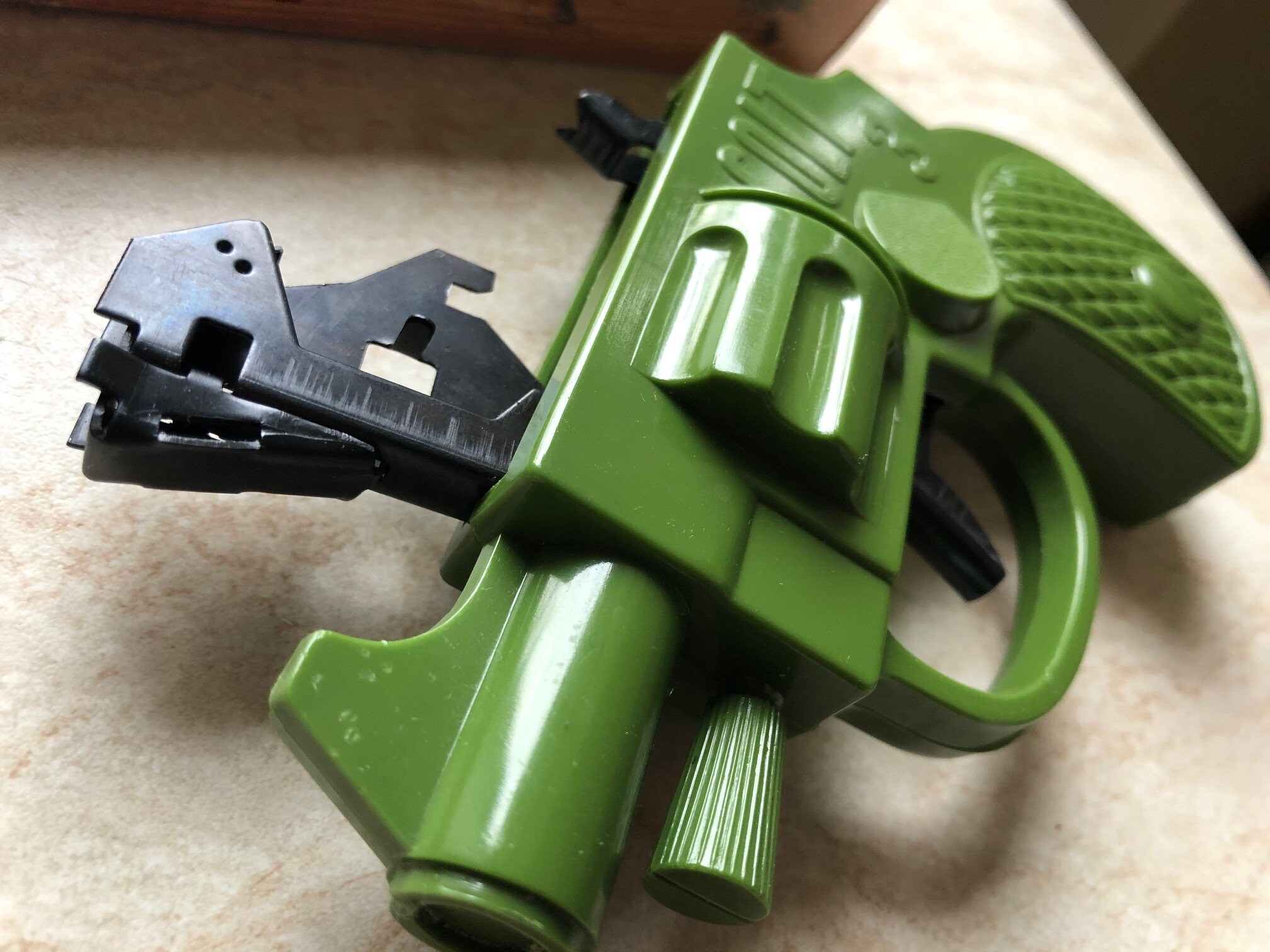 Vintage plastic toy. Revolver Colt Kal. 45 in box Made in Etsy