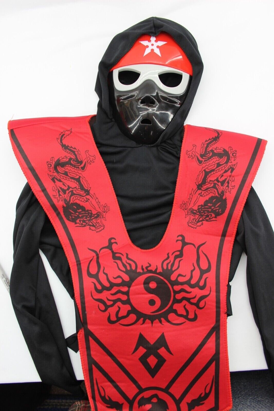 Red and black ninja cheap costume