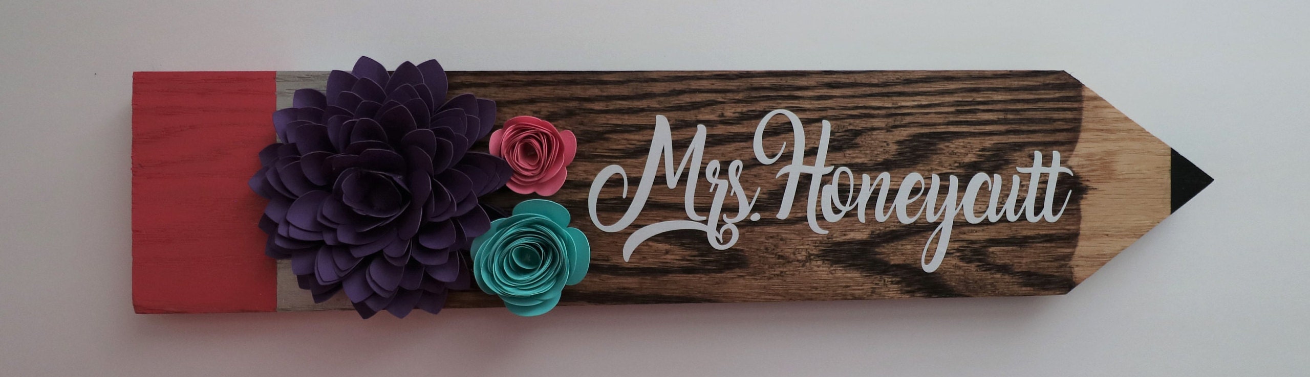 Teacher Appreciation Gift Desk or Wall Decor Wooden Pencil | Etsy