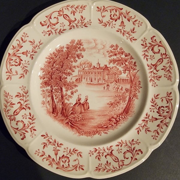 Johnson Bros. Mount Vernon Garden House Windsore Ware Dinner Plate