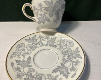 Set of 2 Wedgwood Wild Flowers demitasse cups & saucers