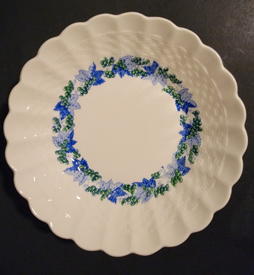 Set of 6 Spode Valencia Blue Green Dessert/sauce Bowls Etsy