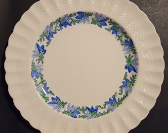 Set of 2 Spode Valencia Blue Green Dinner Plates