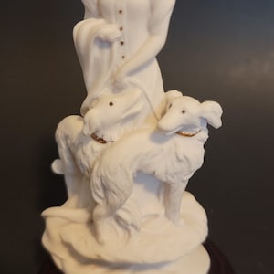 Guiseppe Armani Lady with Dogs 5&quot; Figurine - 1993 Florence