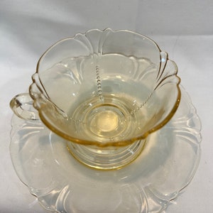 Empress Sahara cup & saucer by Heisey